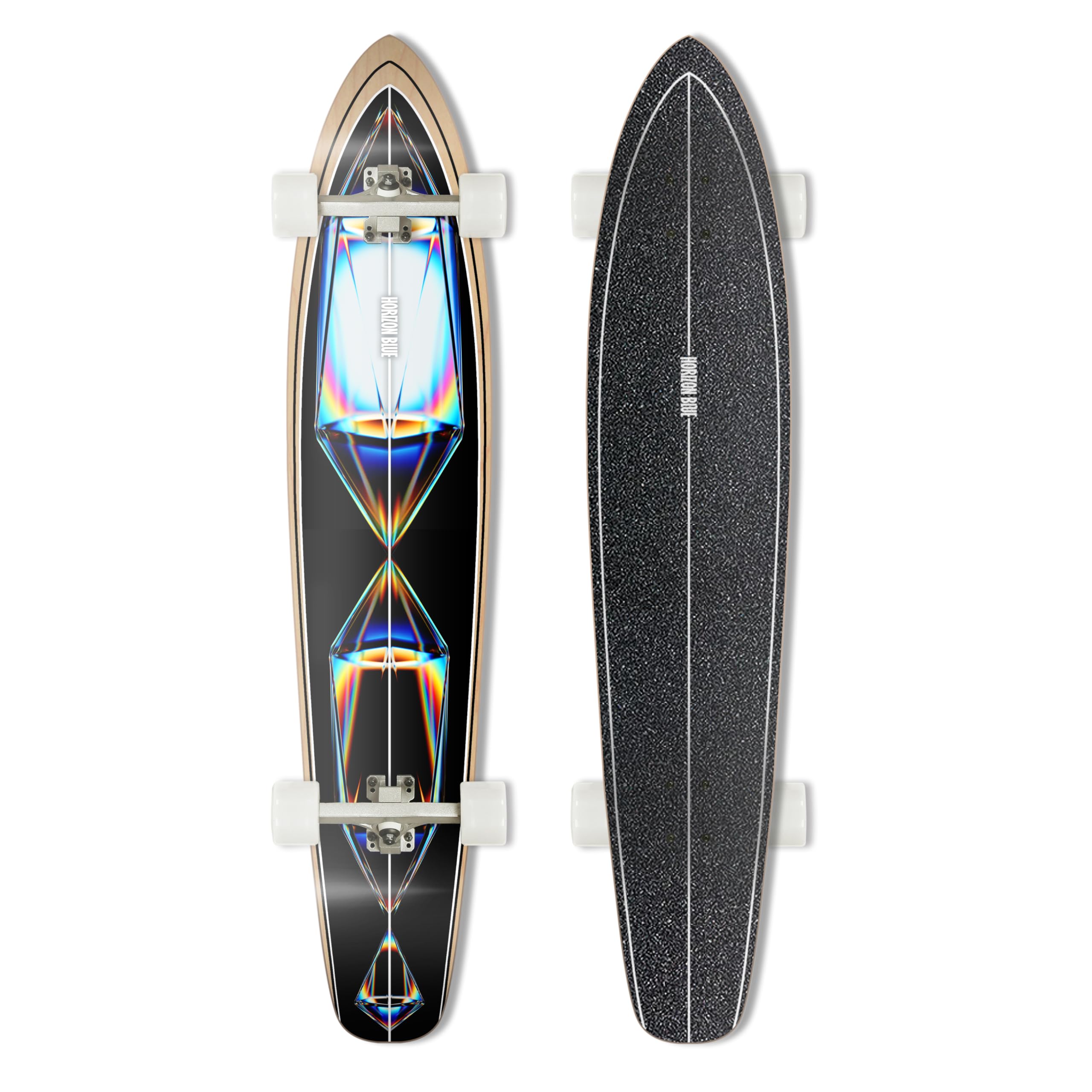 Amazon.com : HORIZON BLUE 44inch Retro Classic Pintail Cruiser